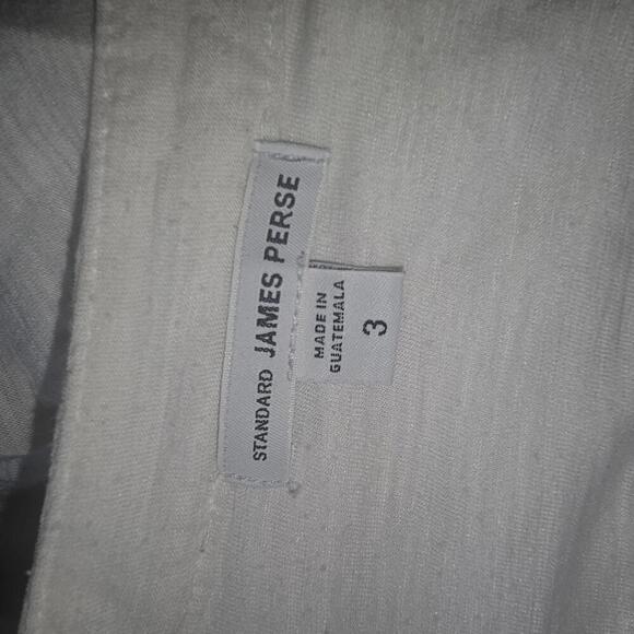 James Perse Standard White Button-Up Blouse, Size 3 - Picture 3 of 3